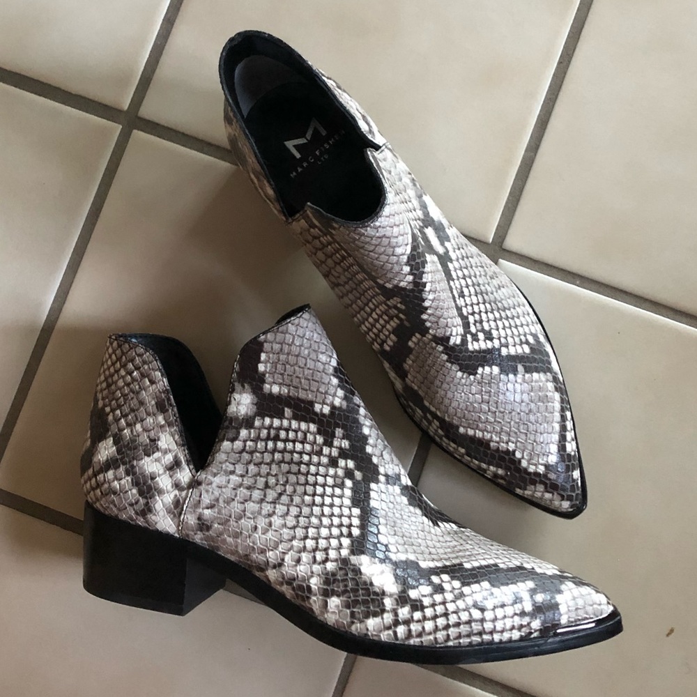 New Marc Fisher Python Booties Boots - image 1